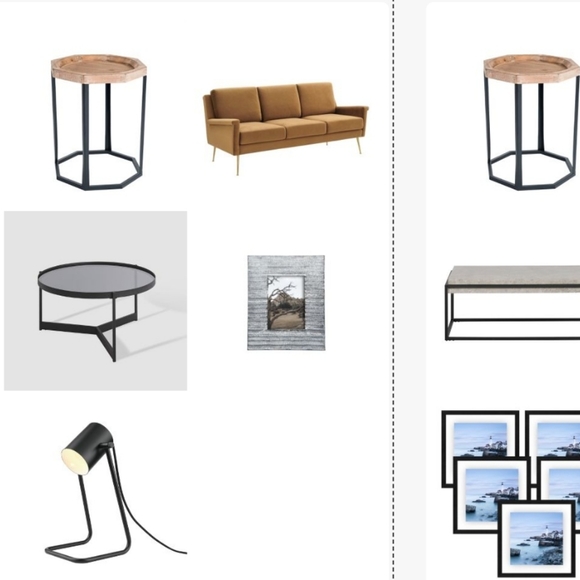 Grayson Wood and Metal Side Table Natural - Finch - Picture 13 of 13